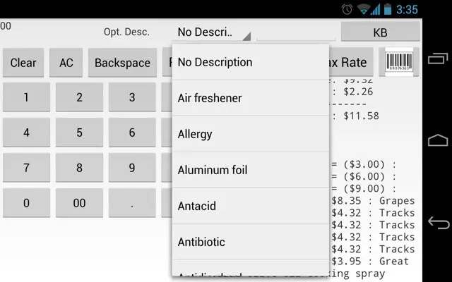 Grocery Store Calculator android App screenshot 3